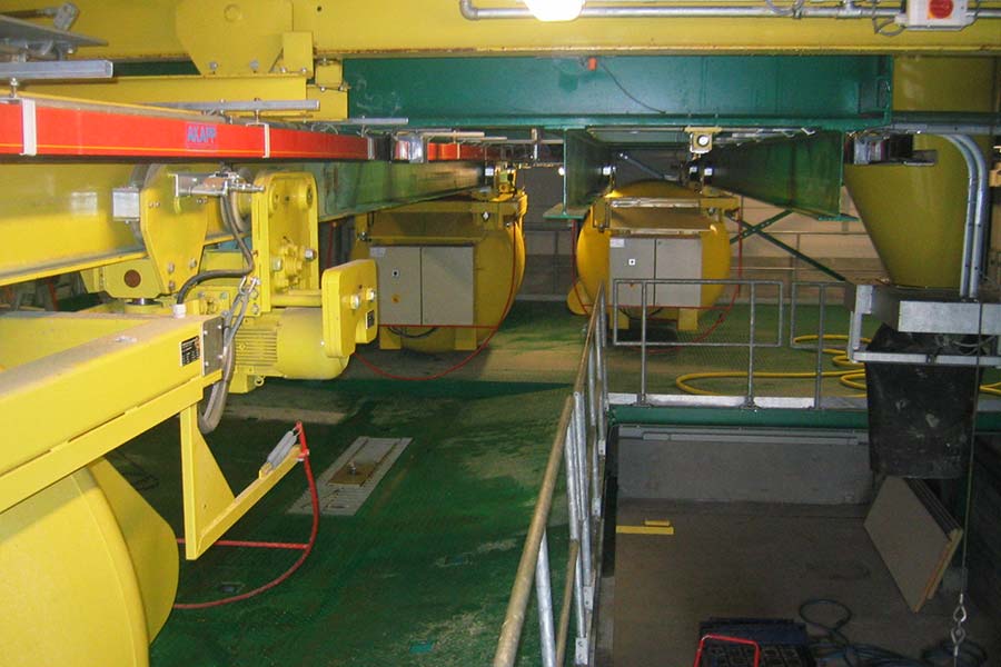 Parallelverschiebung der Kippkübel